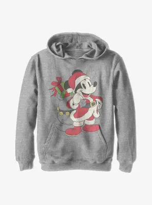 Disney Mickey Mouse Santa Youth Hoodie