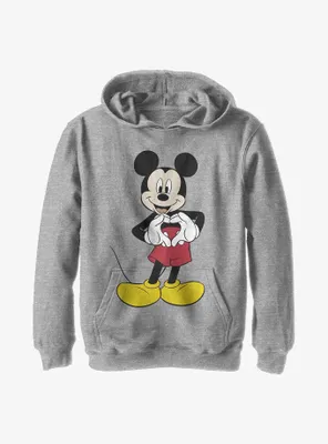 Disney Mickey Mouse Heart Hands Youth Hoodie