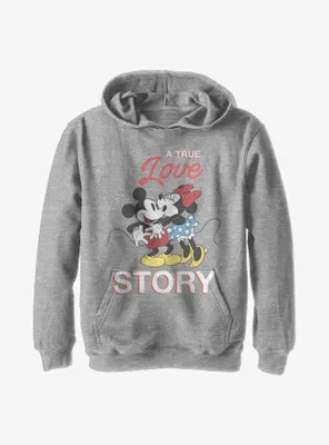 Disney Mickey Mouse & Minnie True Love Story Youth Hoodie