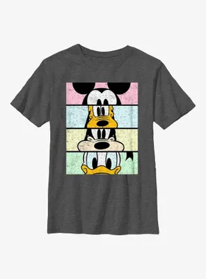 Disney Mickey Mouse And Friends Stack Youth T-Shirt