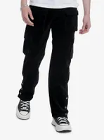 Black Corduroy Cargo Pants