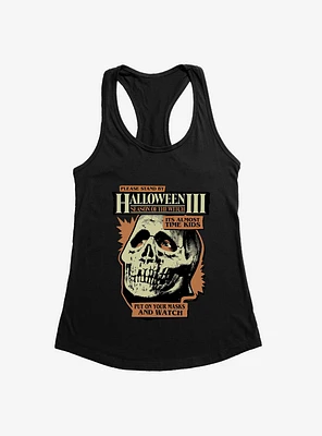 Halloween III: Season Of The Witch Please Stand By Girls Tank Top