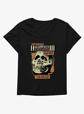 Halloween III: Season Of The Witch Please Stand By Girls T-Shirt Plus