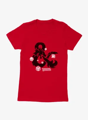 Dungeons & Dragons Dice Set Ampersand Womens T-Shirt