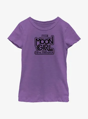 Marvel Moon Girl And Devil Dinosaur Title Youth Girls T-Shirt
