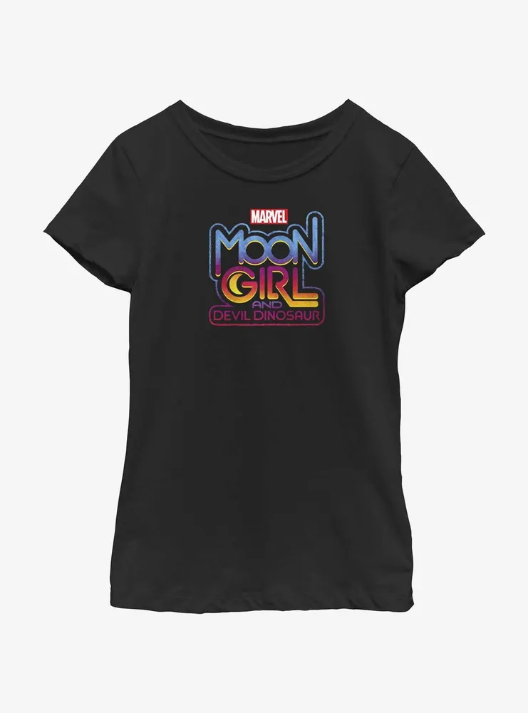 Marvel Moon Girl And Devil Dinosaur Logo Youth Girls T-Shirt