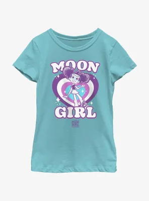 Marvel Moon Girl And Devil Dinosaur Retro Hearts Youth Girls T-Shirt