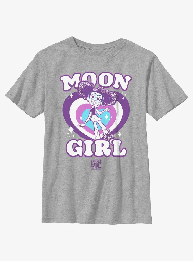 Marvel Moon Girl And Devil Dinosaur Retro Hearts Youth T-Shirt