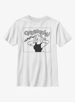 Disney Cinderella Pop Art Style Portrait Youth T-Shirt