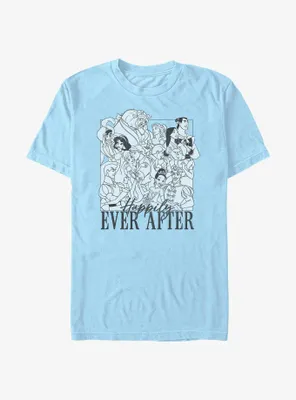 Disney Princesses Happily Ever After Group T-Shirt