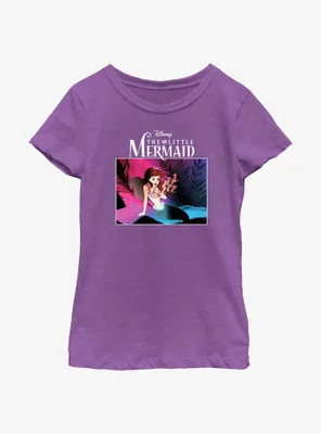 Disney The Little Mermaid Neon Ariel Youth Girls T-Shirt