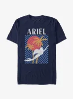 Disney The Little Mermaid Ariel Surf Style Silhouette T-Shirt