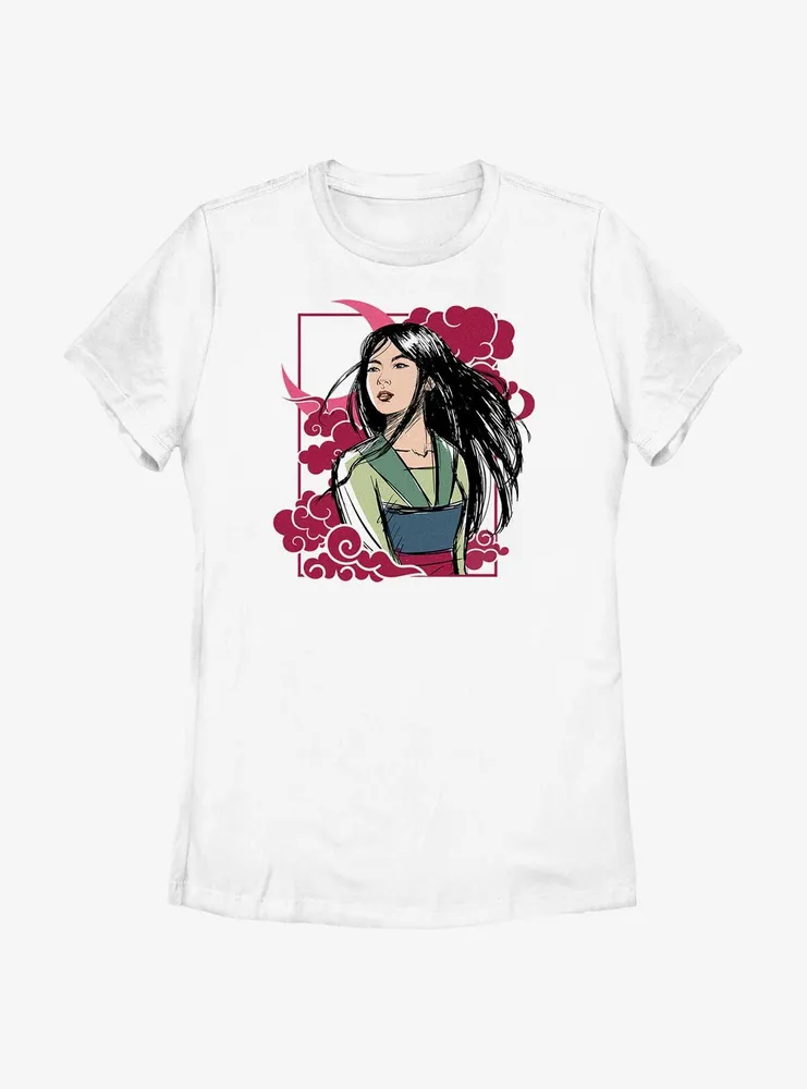 Disney Mulan Moon Portrait Womens T-Shirt