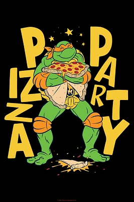 Teenage Mutant Ninja Turtles Michelangelo Pizza Party Poster