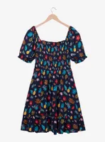 Her Universe Disney Lilo & Stitch Tropical Floral Allover Print Smock Dress - BoxLunch Exclusive