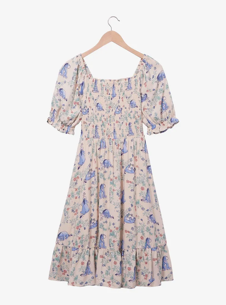 Her Universe Disney Winnie the Pooh Eeyore Floral Allover Print Smock Dress - BoxLunch Exclusive