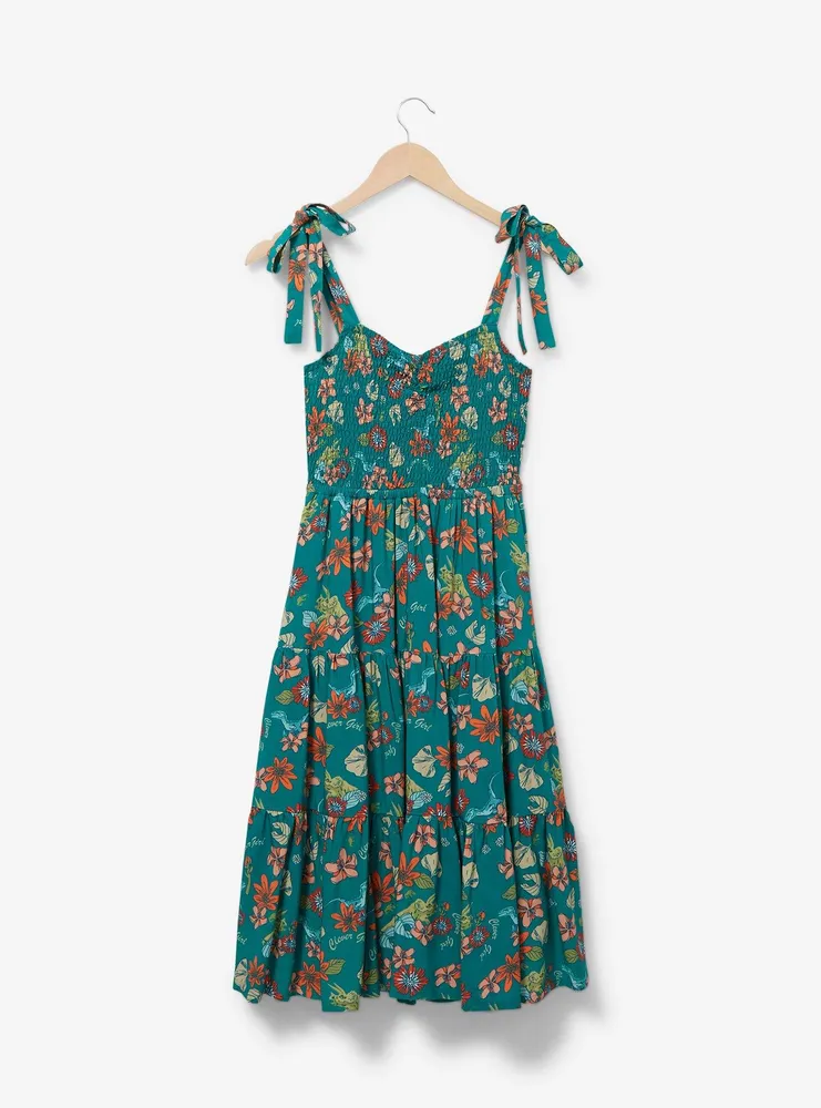 Jurassic Park Botanical Raptor Allover Print Tank Dress - BoxLunch Exclusive