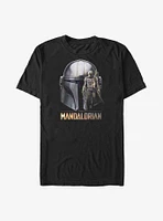 Star Wars The Mandalorian Mando Helmet Big & Tall T-Shirt