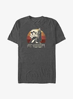 Star Wars Storm Trooper & Andor Sunset Big Tall T-Shirt