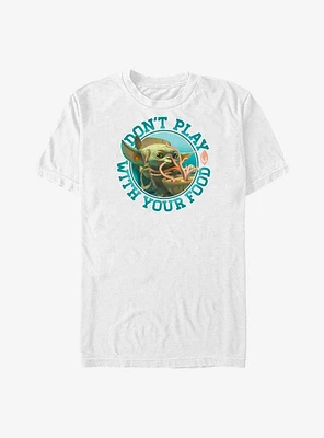 Star Wars The Mandalorian Grogu Don't Play With Your Food Big & Tall T-Shirt
