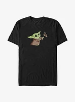 Star Wars The Mandalorian Grogu Yummy Butterfly Big & Tall T-Shirt