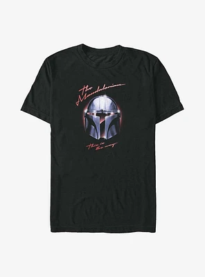 Star Wars The Mandalorian Helmet Chrome Big & Tall T-Shirt