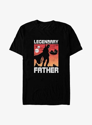 Star Wars The Mandalorian Legendary Father Poster Big & Tall T-Shirt