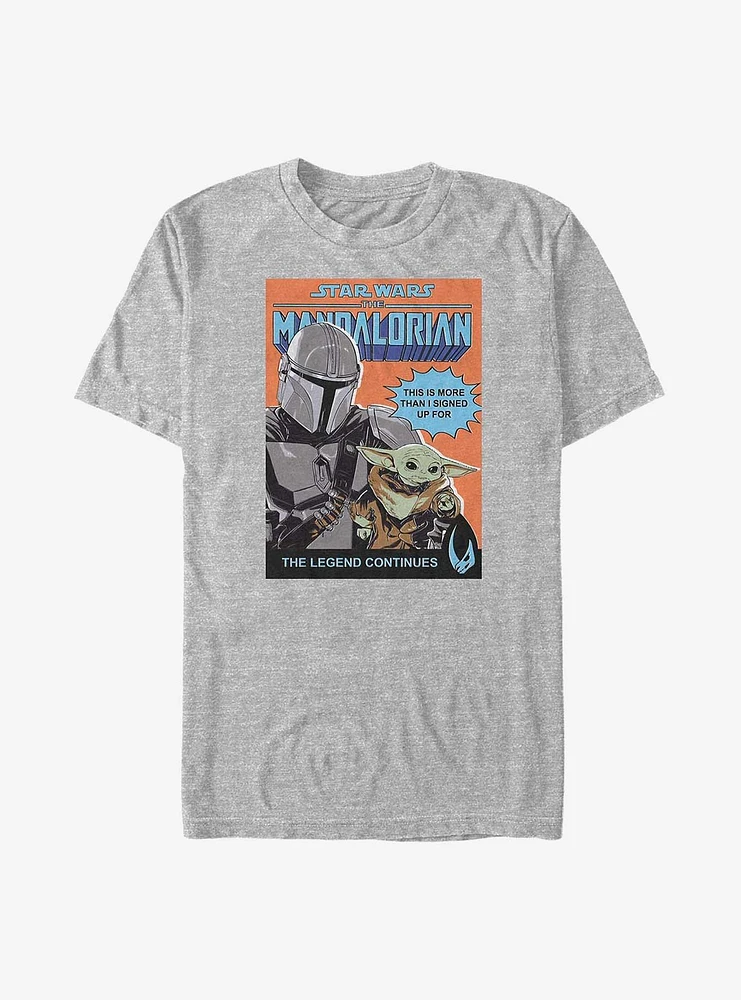 Star Wars The Mandalorian More Than I Signed Up For Poster Big & Tall T-Shirt