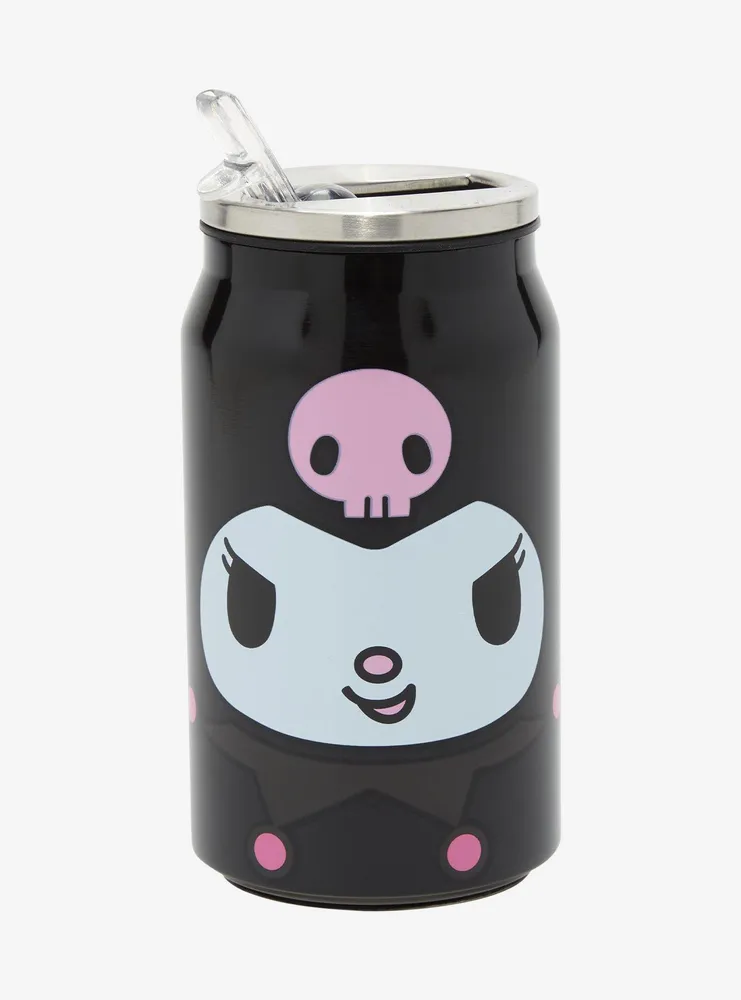 Kuromi Face Soda Can Water Bottle