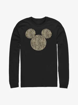 Disney Mickey Mouse Animal Print Ears Long-Sleeve T-Shirt