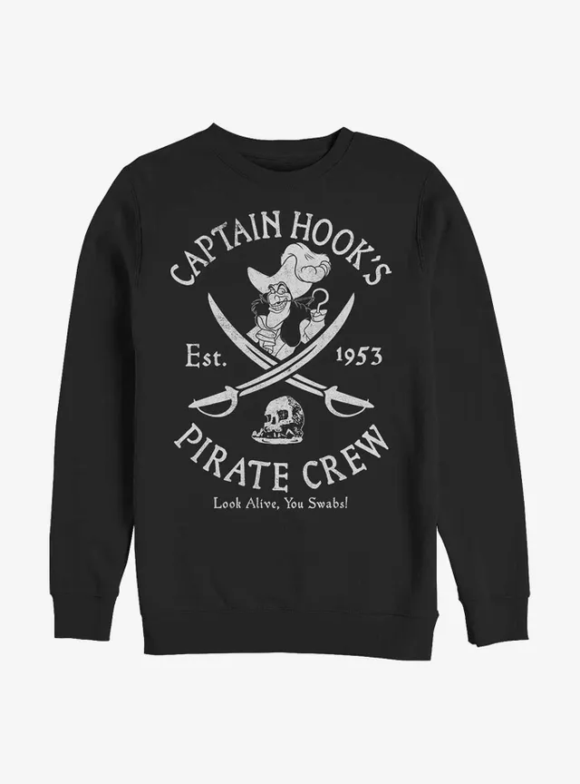  Disney Peter Pan Captain Hook Outline Portrait T-Shirt