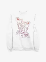 Disney Tinker Bell Floral Mushroom Forest Sweatshirt