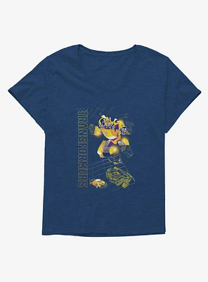 Transformers Bumblebee Grid Girls T-Shirt Plus