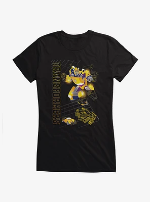 Transformers Bumblebee Grid Girls T-Shirt