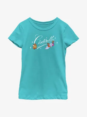 Disney Cinderella Mice Logo Youth Girls T-Shirt