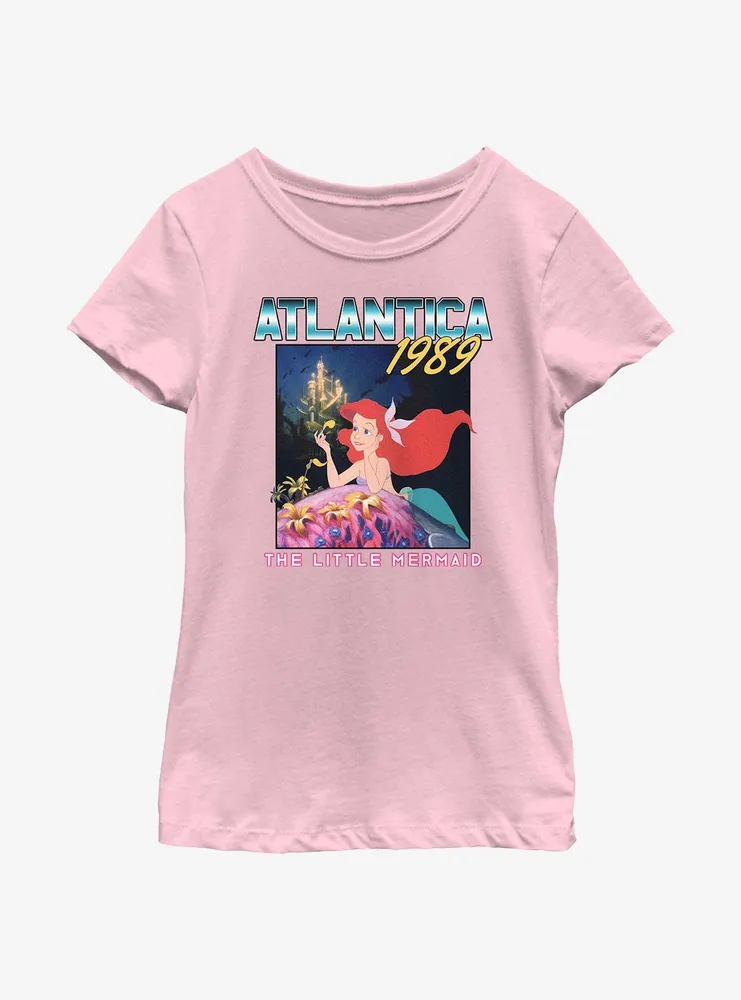 Disney The Little Mermaid Atlantica 1989 Youth Girls T-Shirt