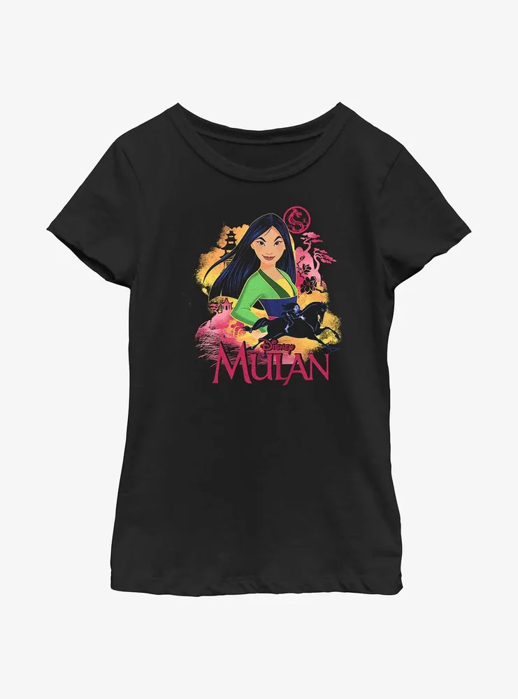 Disney Mulan Scene Portrait Youth Girls T-Shirt