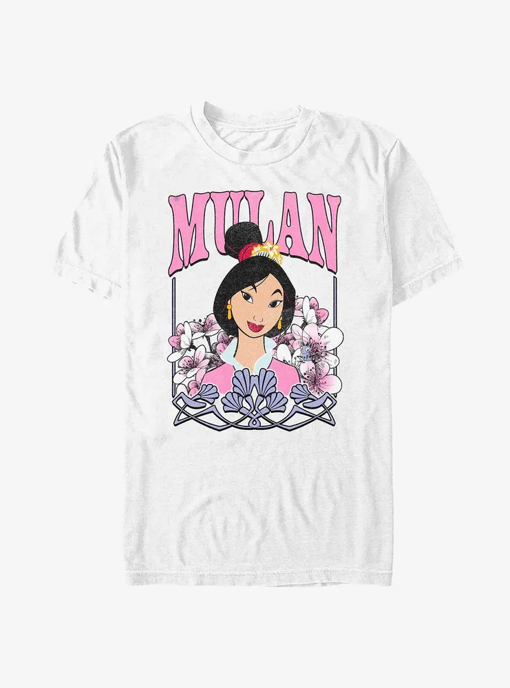 Disney Mulan Floral Portrait T-Shirt