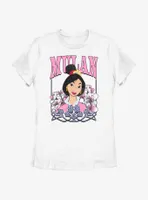 Disney Mulan Floral Portrait Womens T-Shirt