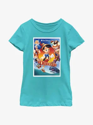 Disney Pinocchio Classic Movie Poster Youth Girls T-Shirt