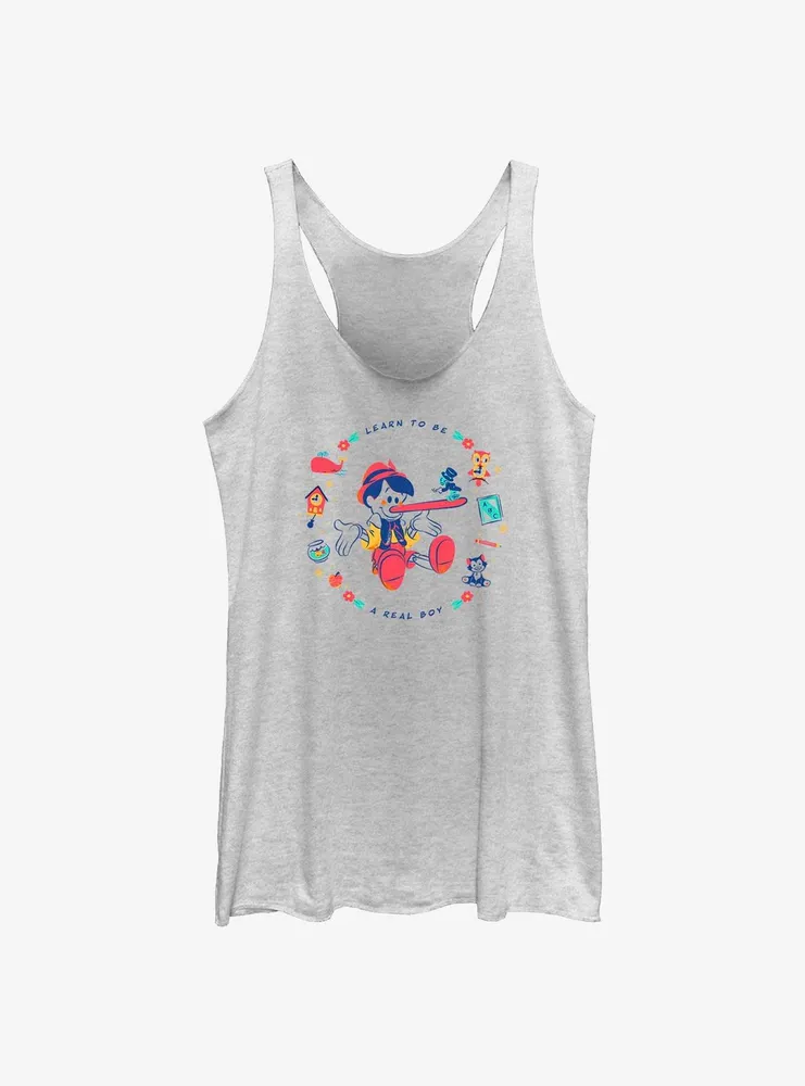 Disney Pinocchio Learn To Be A Real Boy Womens Tank Top