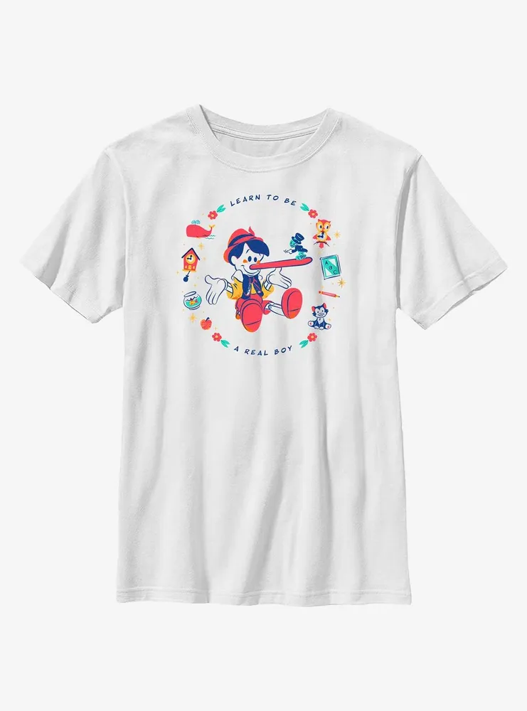 Disney Pinocchio Learn To Be A Real Boy Youth T-Shirt