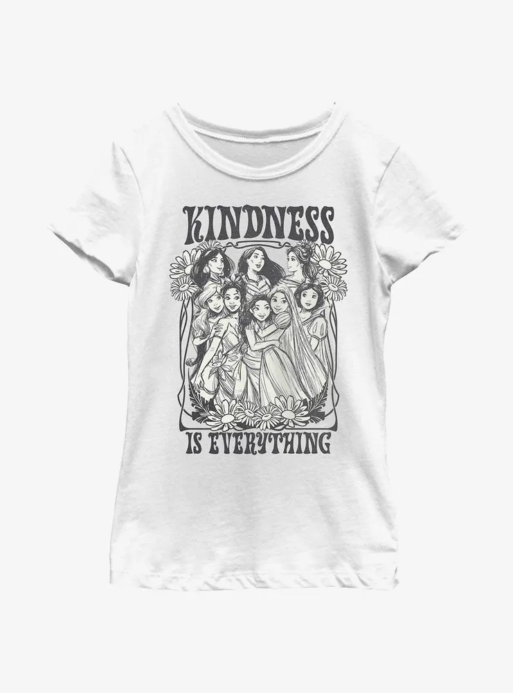 Disney Princesses Kindness Is Everything Youth Girls T-Shirt