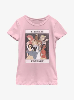 Disney Princesses Kindness and Courage Youth Girls T-Shirt
