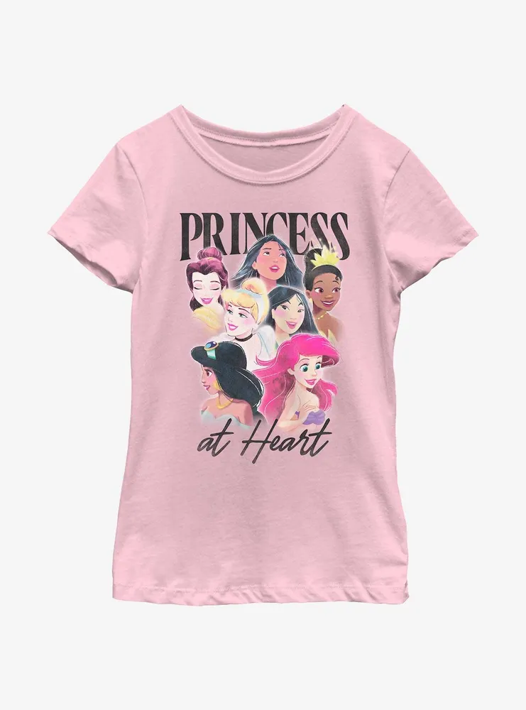 Disney Princesses Princess At Heart Youth Girls T-Shirt