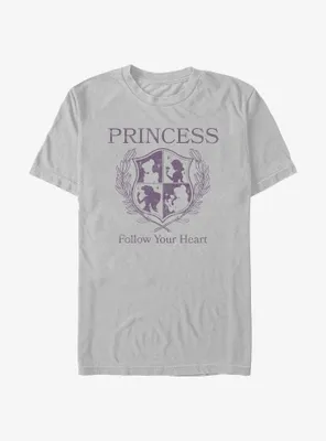 Disney Princesses Follow Your Heart Crest T-Shirt