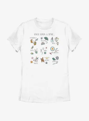 Disney Princesses Once Upon A Time Icons Womens T-Shirt