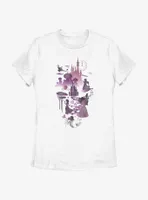 Disney Princesses Vignette Collage Womens T-Shirt