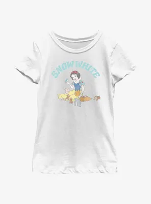 Disney Snow White And The Seven Dwarfs Woodland Animals Youth Girls T-Shirt