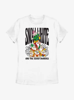 Disney Snow White And The Seven Dwarfs Dwarf Stack Womens T-Shirt